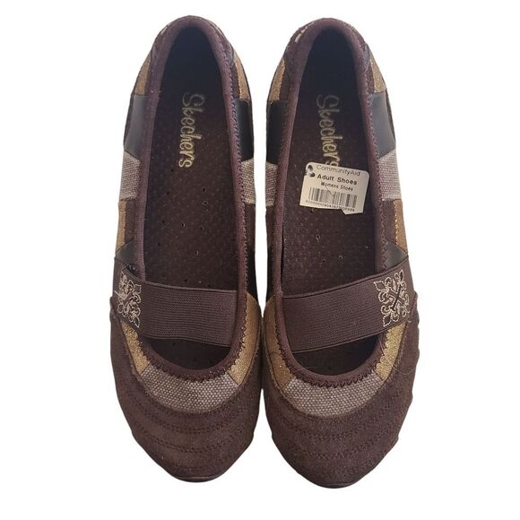 SKECHERS Shoes Boho Patchwork Slipons Unique Women's Sz 7.5 - Picture 10 of 14